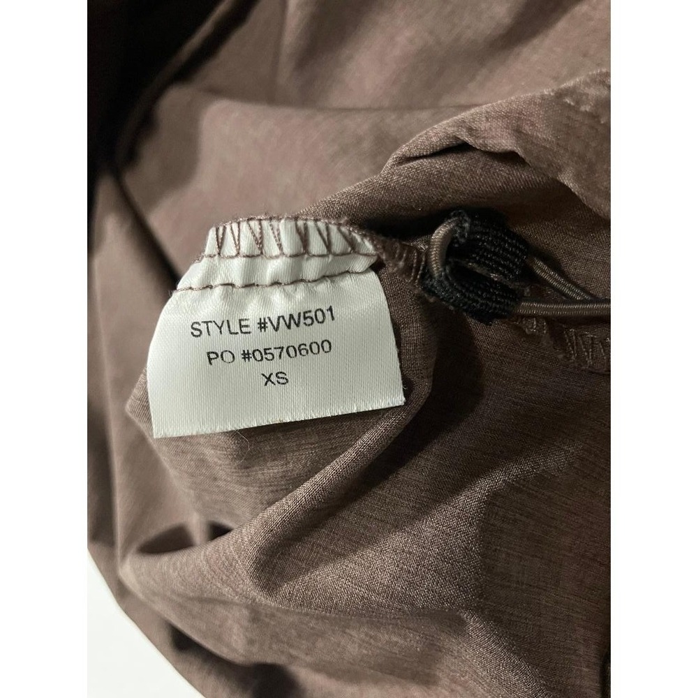 Vuori Daybreak Windbreaker Jacket Brown Heather Full Zip Hooded Women's XS - Picture 6 of 8